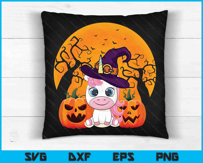 Cute Halloween Witchy Unicorn Halloween SVG PNG Digital Cutting Files Cute Halloween Witchy Unicorn Halloween SVG PNG Digital Cutting Files