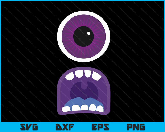 Cute Monster Face Costume Men's Women's Halloween SVG PNG Digital Cutting Files Cute Monster Face Costume Men's Women's Halloween SVG PNG Digital Cutting Files