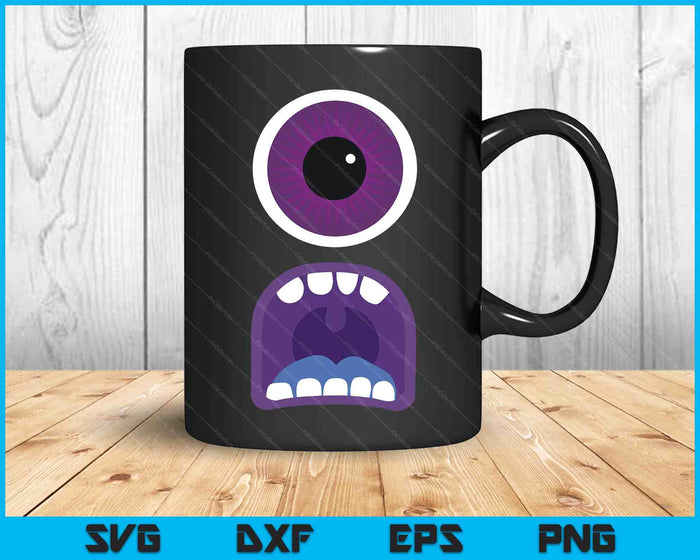 Cute Monster Face Costume Men's Women's Halloween SVG PNG Digital Cutting Files Cute Monster Face Costume Men's Women's Halloween SVG PNG Digital Cutting Files