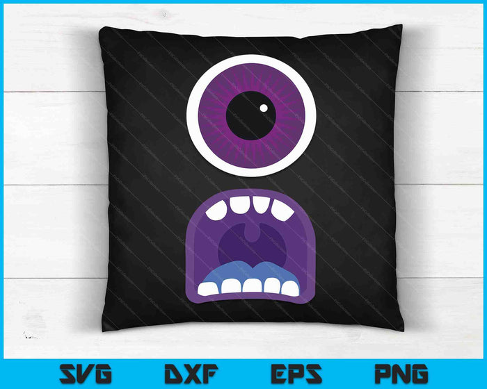 Cute Monster Face Costume Men's Women's Halloween SVG PNG Digital Cutting Files Cute Monster Face Costume Men's Women's Halloween SVG PNG Digital Cutting Files