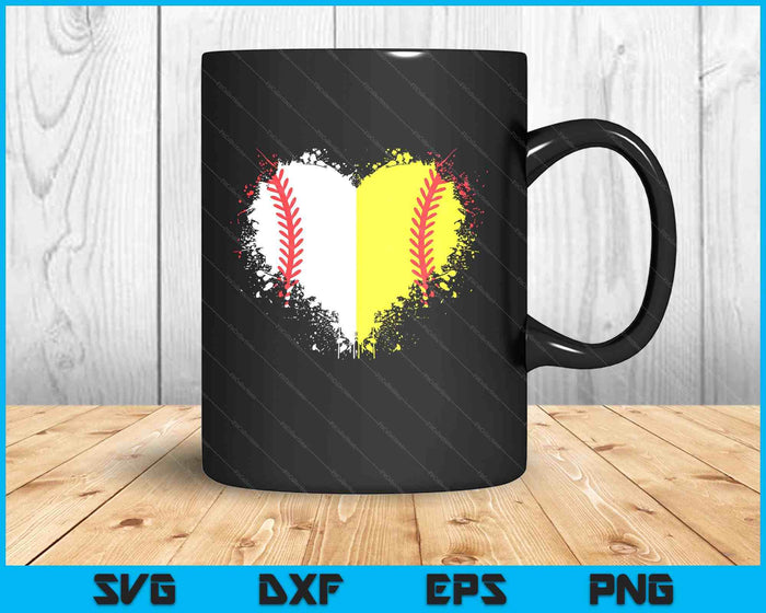 Cute Outlined Baseball Softball Heart Love SVG PNG Digital Printable Files Cute Outlined Baseball Softball Heart Love SVG PNG Digital Printable Files