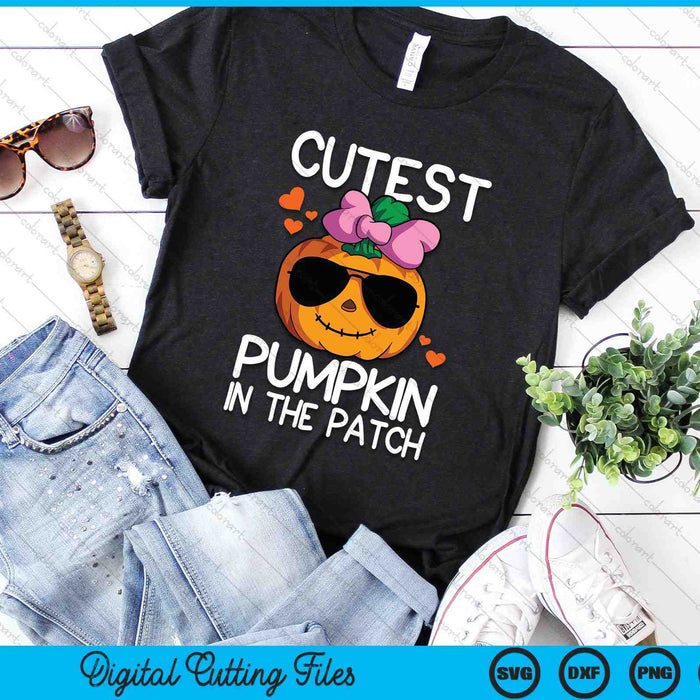 Cutest Pumpkin In The Patch Halloween Pumpkin SVG PNG Digital Cutting Files Cutest Pumpkin In The Patch Halloween Pumpkin SVG PNG Digital Cutting Files