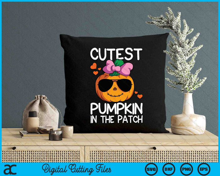 Cutest Pumpkin In The Patch Halloween Pumpkin SVG PNG Digital Cutting Files Cutest Pumpkin In The Patch Halloween Pumpkin SVG PNG Digital Cutting Files