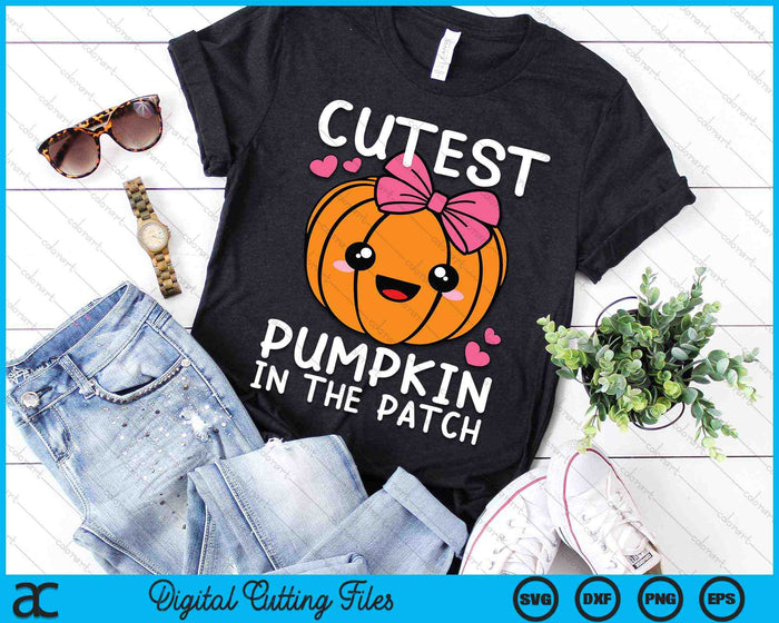 Cutest Pumpkin In The Patch Halloween Thanksgiving SVG PNG Digital Cutting Files Cutest Pumpkin In The Patch Halloween Thanksgiving SVG PNG Digital Cutting Files
