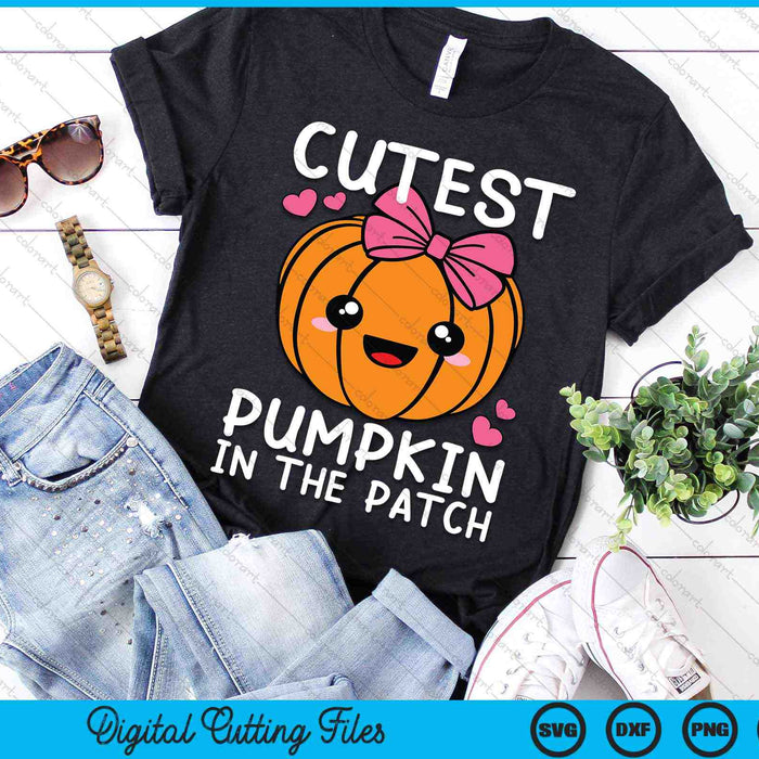 Cutest Pumpkin In The Patch Halloween Thanksgiving SVG PNG Digital Cutting Files Cutest Pumpkin In The Patch Halloween Thanksgiving SVG PNG Digital Cutting Files