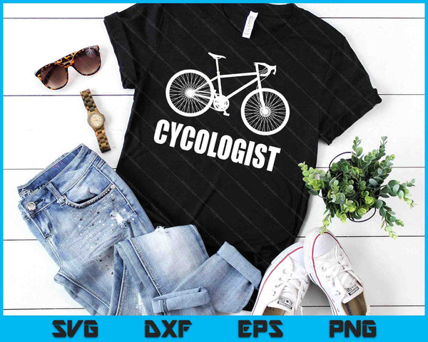 Cycologist Funny Bicycle Bike Gift Short Sleeve SVG PNG Digital Cutting File