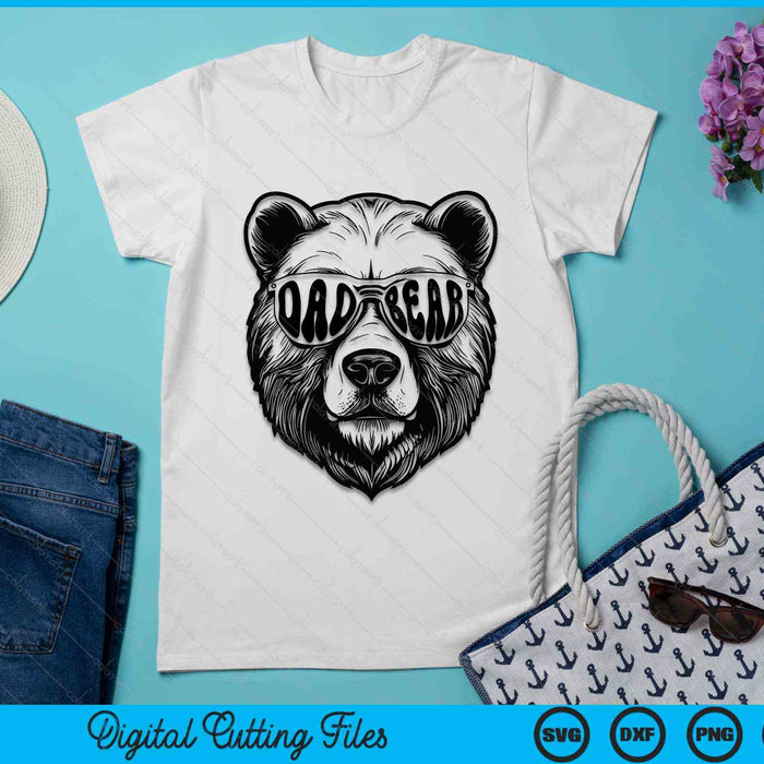 Dad Bear With Sunglasses Father Bear Dad Bear SVG PNG Digital Cutting Files Dad Bear With Sunglasses Father Bear Dad Bear SVG PNG Digital Cutting Files