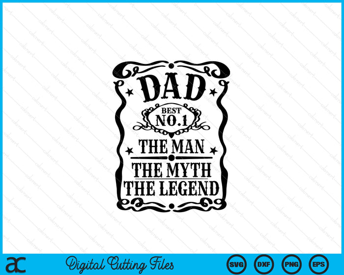 Dad The Man The Myth The Legend Retro Gift for Dad Father's Day SVG PNG Digital Cutting Files Dad The Man The Myth The Legend Retro Gift for Dad Father's Day SVG PNG Digital Cutting Files