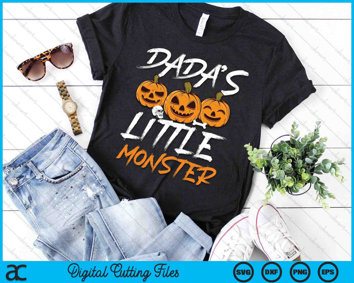 Dada's Little Monster Halloween Apparel Funny Halloween SVG PNG Digital Cutting File Dada's Little Monster Halloween Apparel Funny Halloween SVG PNG Digital Cutting File