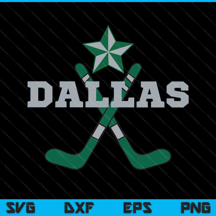 Dallas Sports Ice Hockey Team Athletic Novelty SVG PNG Cutting Printable Files