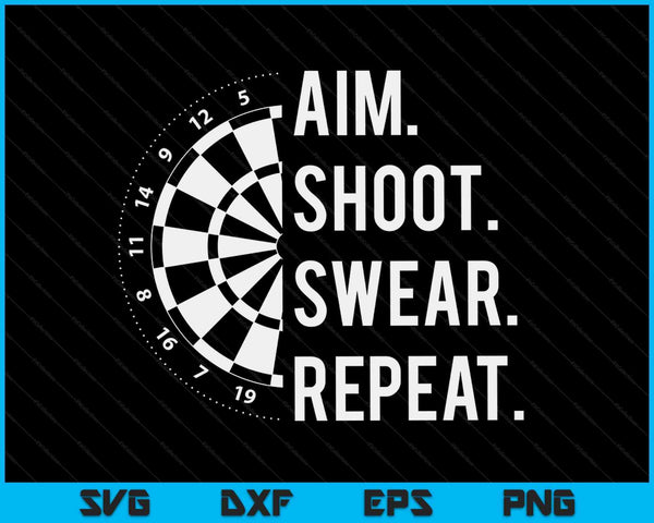 Darts Problems Dartboard Fun Hobby Dart Player SVG PNG Digital Cutting Files