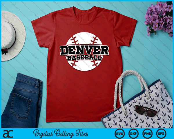 Denver Baseball Block Font SVG PNG Digital Cutting Files