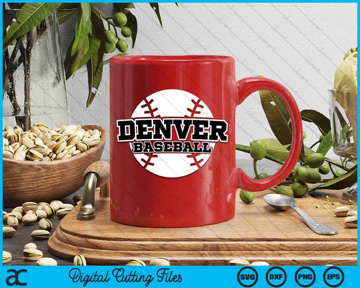 Denver honkbal blok lettertype SVG PNG digitale snijbestanden Denver honkbal blok lettertype SVG PNG digitale snijbestanden