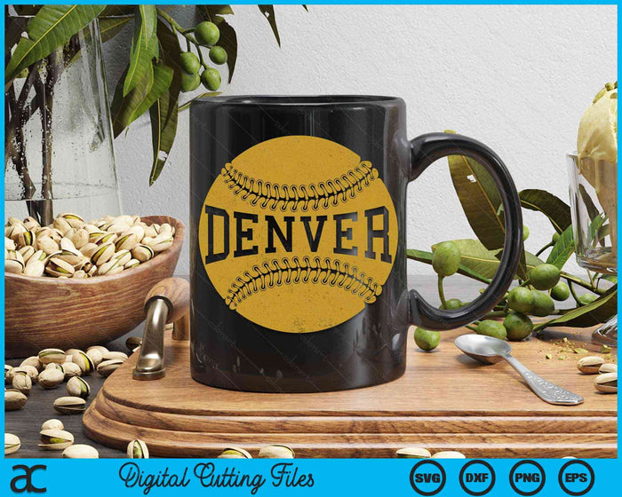 Denver Baseball Fan SVG PNG Digital Cutting Files Denver Baseball Fan SVG PNG Digital Cutting Files