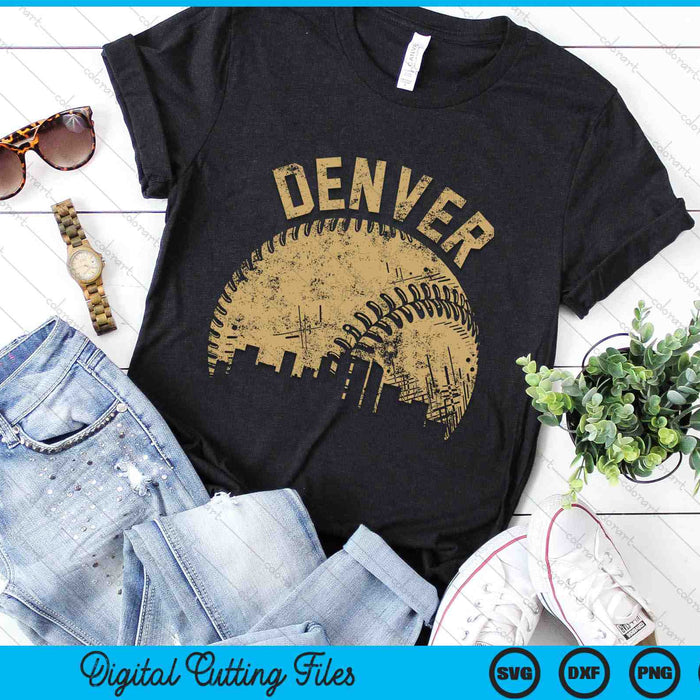 Denver Baseball Skyline Player Coach Fan SVG PNG Digital Printable Files Denver Baseball Skyline Player Coach Fan SVG PNG Digital Printable Files