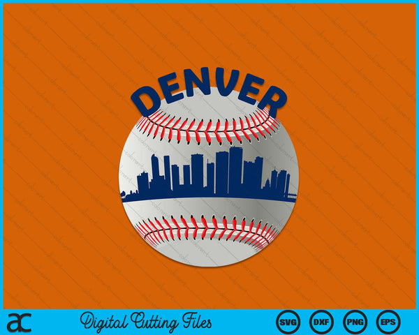 Denver Baseball Team Fans of Space City SVG PNG Cutting Printable Files