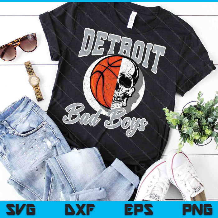 Detroit Bad Boys Basketball Skull USA SVG PNG Cutting Printable Files Detroit Bad Boys Basketball Skull USA SVG PNG Cutting Printable Files