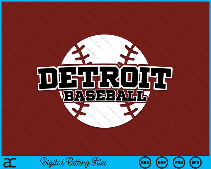 Detroit Baseball blok lettertype SVG PNG digitale snijbestanden Detroit Baseball blok lettertype SVG PNG digitale snijbestanden
