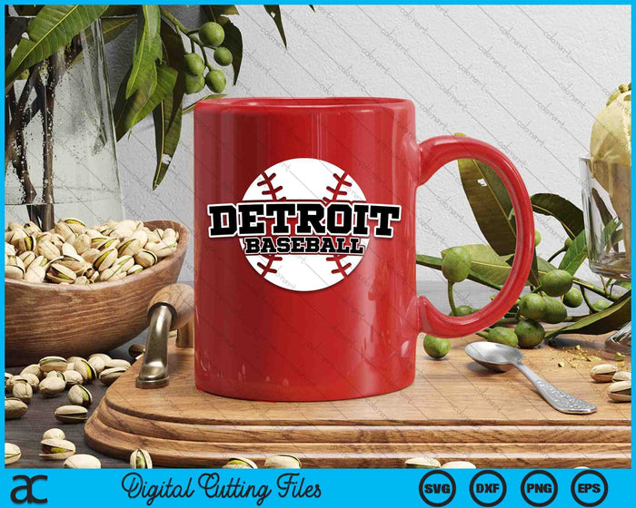 Detroit Baseball blok lettertype SVG PNG digitale snijbestanden Detroit Baseball blok lettertype SVG PNG digitale snijbestanden
