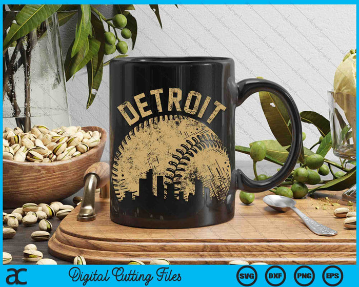 Detroit Baseball Skyline Player Coach Fan SVG PNG Digital Printable Files Detroit Baseball Skyline Player Coach Fan SVG PNG Digital Printable Files