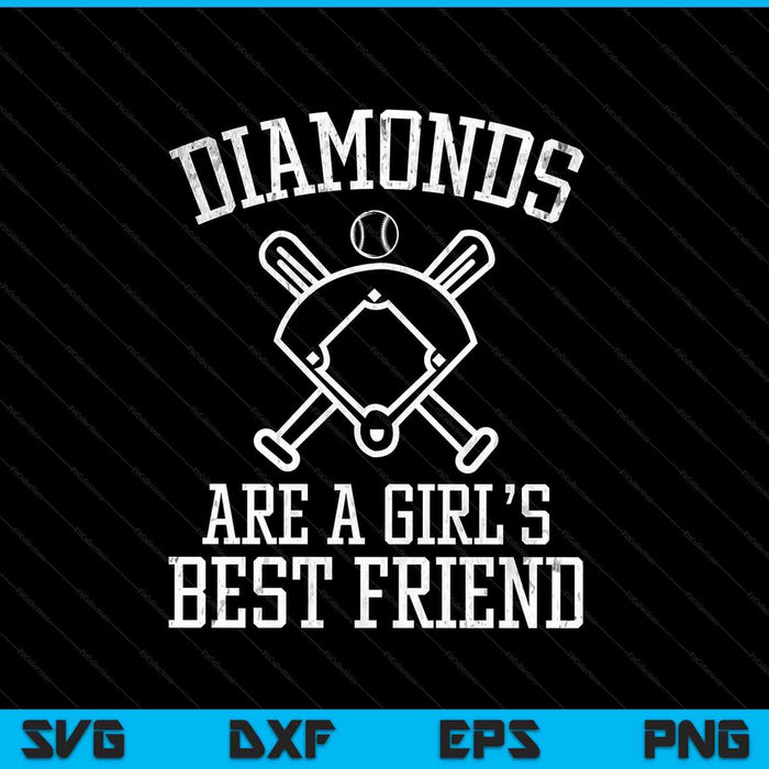 Diamonds are A Girls Best Friend Baseball SVG PNG Digital Cutting Files Diamonds are A Girls Best Friend Baseball SVG PNG Digital Cutting Files