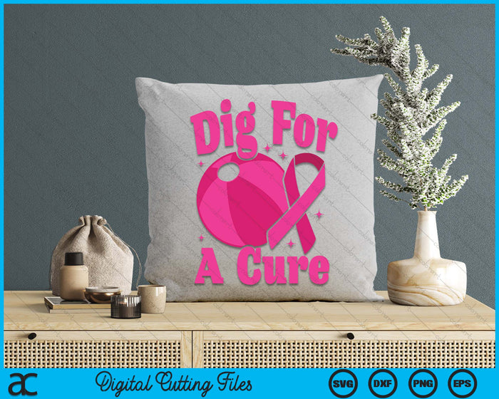 Dig For A Cure Beach Ball Breast Cancer Awareness SVG PNG Digital Cutting Files Dig For A Cure Beach Ball Breast Cancer Awareness SVG PNG Digital Cutting Files