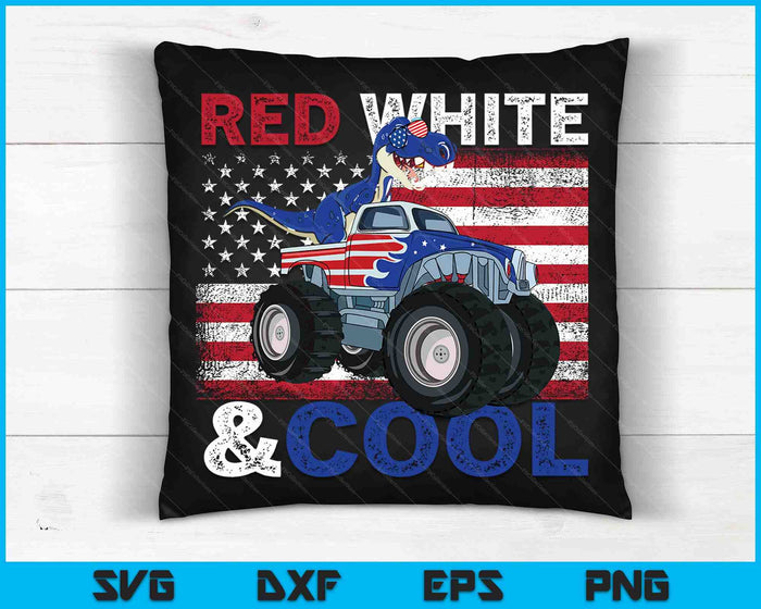 Dinosaur Monster Truck Dino 4th Of July Boys American Flag SVG PNG Digital Printable Files Dinosaur Monster Truck Dino 4th Of July Boys American Flag SVG PNG Digital Printable Files