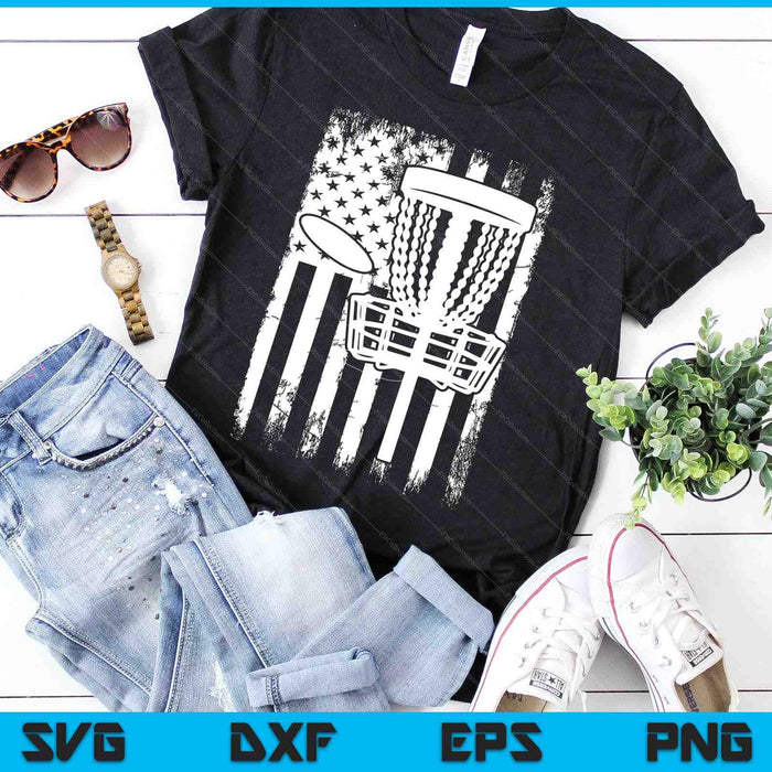 Disc Golf USA Flag SVG PNG Digital Cutting Files Disc Golf USA Flag SVG PNG Digital Cutting Files