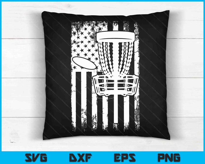 Disc Golf USA Flag SVG PNG Digital Cutting Files Disc Golf USA Flag SVG PNG Digital Cutting Files