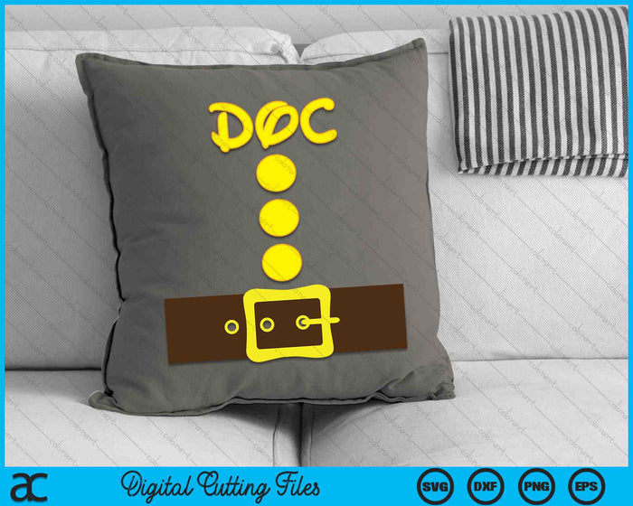 Doc Dwarf Easy Halloween Group Costume Dwarf Matching SVG PNG Digital Cutting Files Doc Dwarf Easy Halloween Group Costume Dwarf Matching SVG PNG Digital Cutting Files