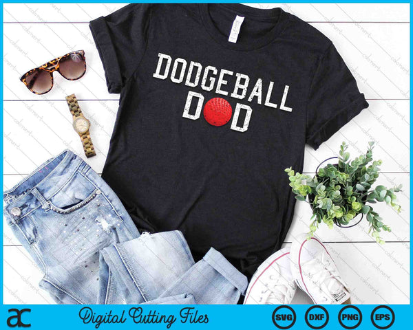 Dodgeball Dad Clothing Retro Vintage Dodgeball Dad SVG PNG Cutting Printable Files