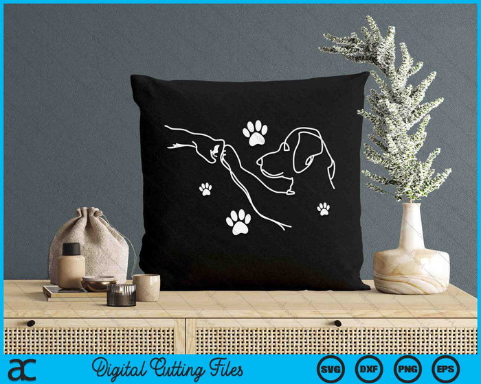 Dog And People Punch Hand Dog SVG PNG Digital Cutting Files Dog And People Punch Hand Dog SVG PNG Digital Cutting Files