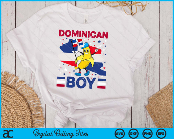 Dominican Boy Dominican Republic Flag Platano Kids Toddler SVG PNG Digital Cutting Files