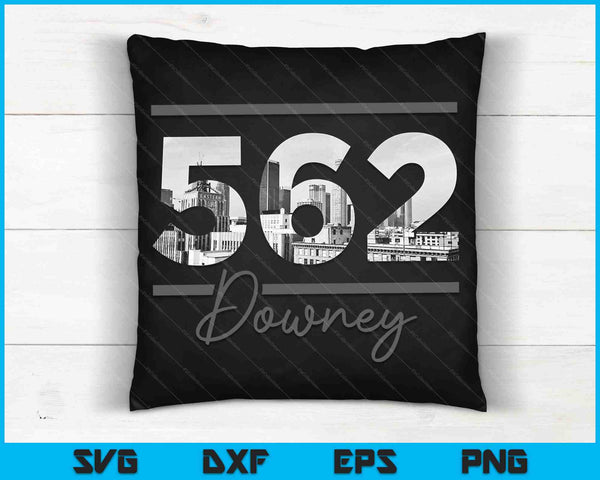 Downey 562 Code Skyline North California Vintage SVG PNG Cutting Printable Files