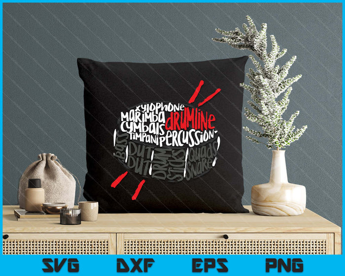Drumline Marching Band Word Cloud Art SVG PNG Digital Printable Files Drumline Marching Band Word Cloud Art SVG PNG Digital Printable Files