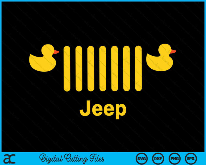 Duck Jeep Grille 7-Slot Grille SVG PNG Digital Cutting Files Duck Jeep Grille 7-Slot Grille SVG PNG Digital Cutting Files