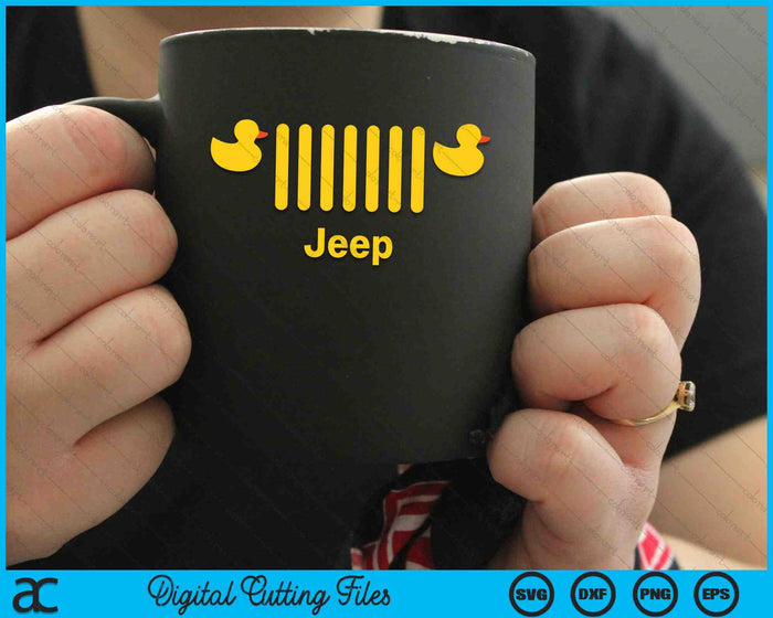 Duck Jeep Grille 7-Slot Grille SVG PNG Digital Cutting Files Duck Jeep Grille 7-Slot Grille SVG PNG Digital Cutting Files