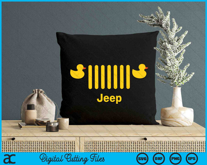 Duck Jeep Grille 7-Slot Grille SVG PNG Digital Cutting Files Duck Jeep Grille 7-Slot Grille SVG PNG Digital Cutting Files