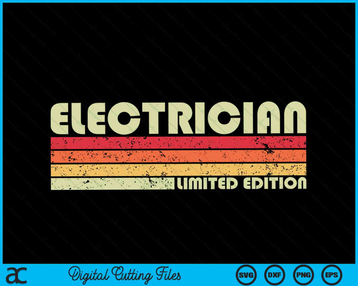 ELECTRICIAN Funny Job Title Profession Birthday SVG PNG Digital Cutting Files ELECTRICIAN Funny Job Title Profession Birthday SVG PNG Digital Cutting Files