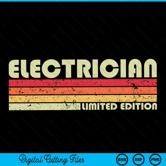 ELECTRICIAN Funny Job Title Profession Birthday SVG PNG Digital Cutting Files ELECTRICIAN Funny Job Title Profession Birthday SVG PNG Digital Cutting Files