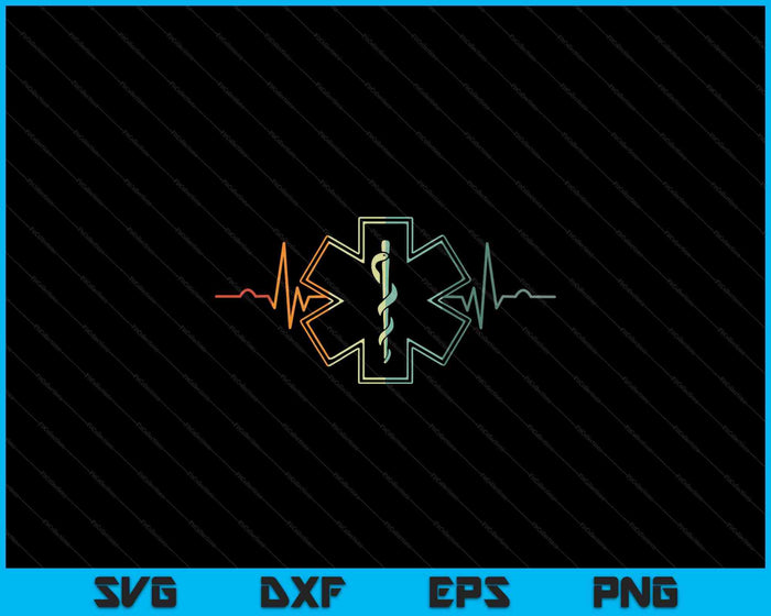 EMT Heartbeat Medical Worker First Responder Health SVG PNG Digital Cutting Files EMT Heartbeat Medical Worker First Responder Health SVG PNG Digital Cutting Files