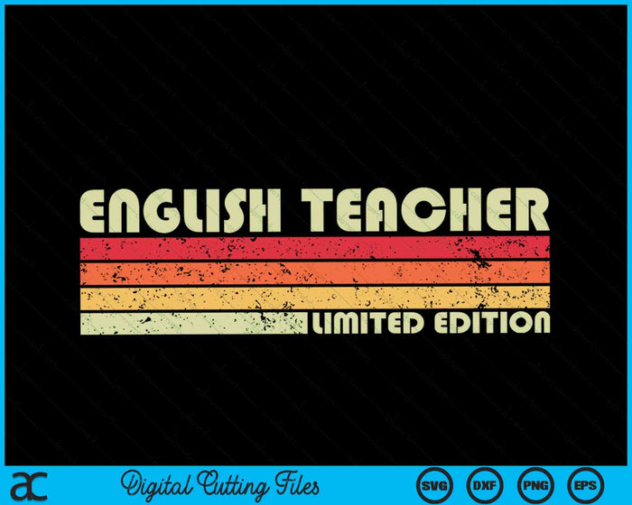 ENGLISH TEACHER Funny Job Title Profession Birthday Worker SVG PNG Cutting Printable Files ENGLISH TEACHER Funny Job Title Profession Birthday Worker SVG PNG Cutting Printable Files