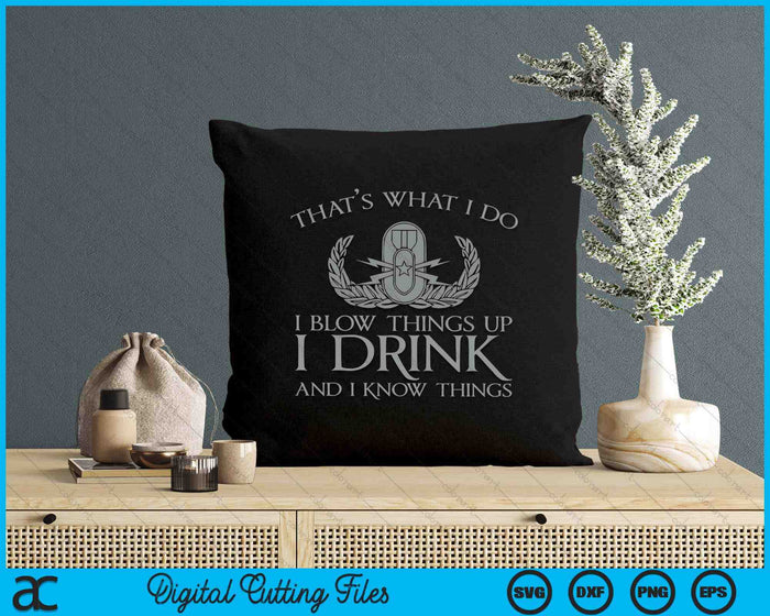 EOD I Drink And I Know Things Funny Parody SVG PNG Digital Printable Files EOD I Drink And I Know Things Funny Parody SVG PNG Digital Printable Files