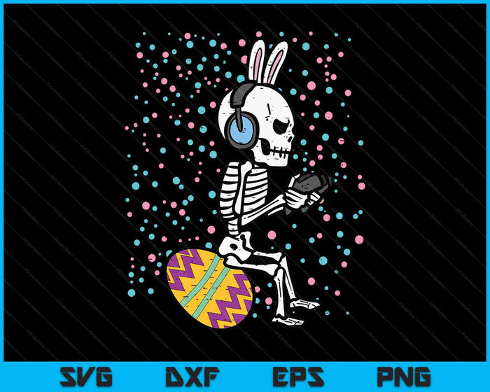 Easter Bunny Skeleton Gamer Funny Gaming Boys SVG PNG Digital Printable Files Easter Bunny Skeleton Gamer Funny Gaming Boys SVG PNG Digital Printable Files