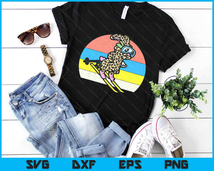 Easter Bunny Skier Funny Ski Sport Spring SVG PNG Digital Printable Files Easter Bunny Skier Funny Ski Sport Spring SVG PNG Digital Printable Files