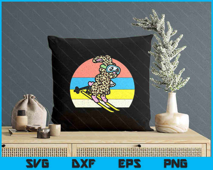 Easter Bunny Skier Funny Ski Sport Spring SVG PNG Digital Printable Files Easter Bunny Skier Funny Ski Sport Spring SVG PNG Digital Printable Files