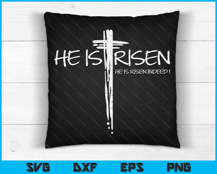 Easter Jesus He Is Risen Indeed Religious Christian Women SVG PNG Digital Cutting Files Easter Jesus He Is Risen Indeed Religious Christian Women SVG PNG Digital Cutting Files