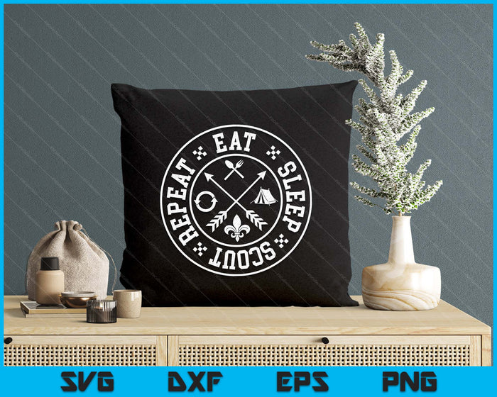 Eat Sleep Scout Repeat Funny Outdoor Camping Nature SVG PNG Digital Printable Files Eat Sleep Scout Repeat Funny Outdoor Camping Nature SVG PNG Digital Printable Files