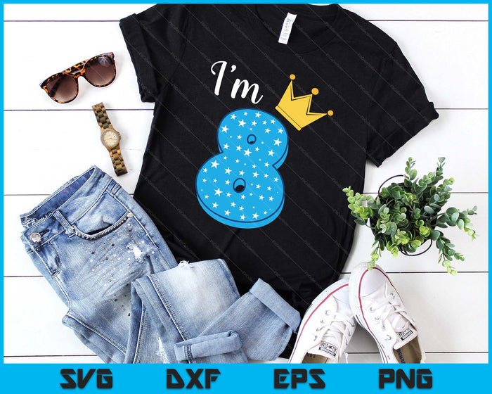 Eight Year Old Birthday Boy Kid 8 Year Old Birthday SVG PNG Digital Cutting Files Eight Year Old Birthday Boy Kid 8 Year Old Birthday SVG PNG Digital Cutting Files
