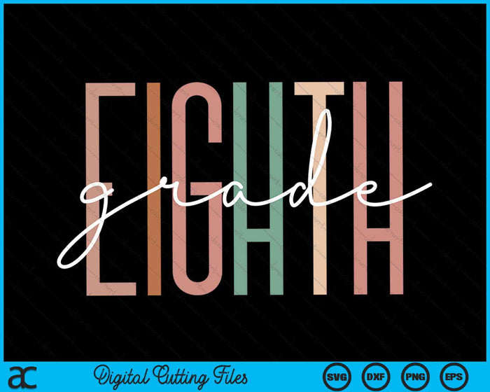 Achtste klas meisjes jongens leraar Team 8e klas Squad SVG PNG digitaal snijden-bestand Achtste klas meisjes jongens leraar Team 8e klas Squad SVG PNG digitaal snijden-bestand